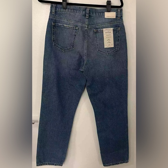 NEW Size 25 Current/Elliott High Rise Straight Leg Distressed Cloudburst Jeans - Picture 4 of 6